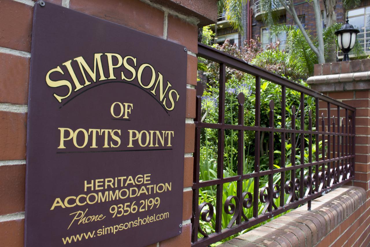 ホテル Simpsons Of Potts Point シドニー エクステリア 写真