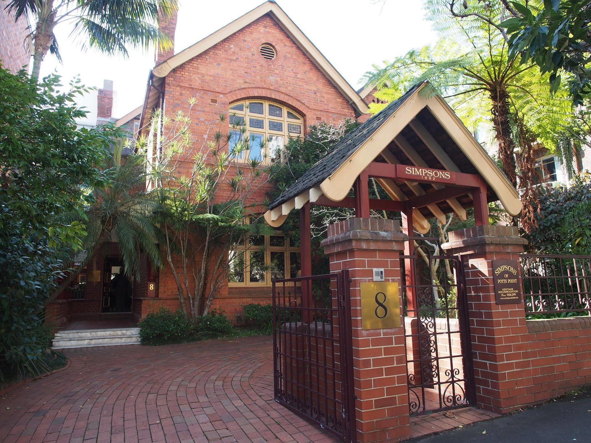 ホテル Simpsons Of Potts Point シドニー エクステリア 写真